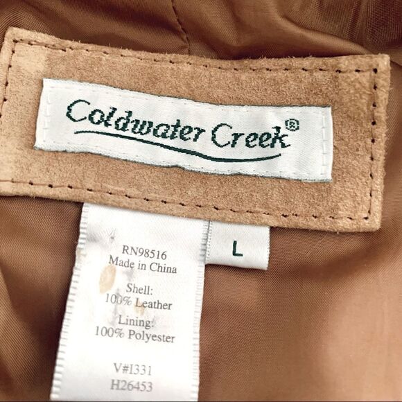 Coldwater Creek Tan Suede Jacket Size Large - Picture 15 of 15